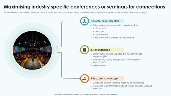 Elevating Sales Networks Maximising Industry Specific Conferences Or Seminars SA SS V Elevating Sales Networks Maximising Industry Specific Conferences Or Seminars SA SS V