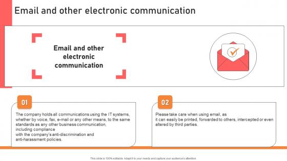 Email And Other Electronic Communication Handbook For Corporate Personnel Rules Pdf