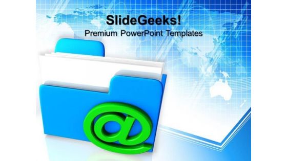 Email Folder Internet PowerPoint Templates And PowerPoint Themes 0812