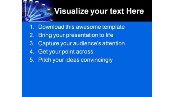 Email Illustration Internet PowerPoint Themes And PowerPoint Slides 0511