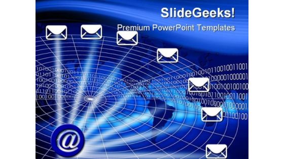 Email Illustration Internet PowerPoint Themes And PowerPoint Slides 0511