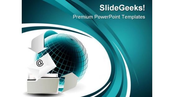 Email Internet PowerPoint Themes And PowerPoint Slides 0411