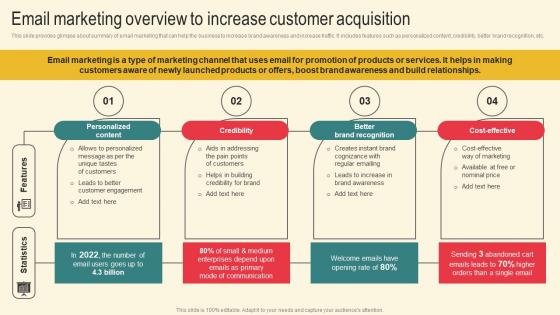 Email Marketing Overview Increase Marketing Plan For Boosting Client Retention In Retail Banking Structure Pdf