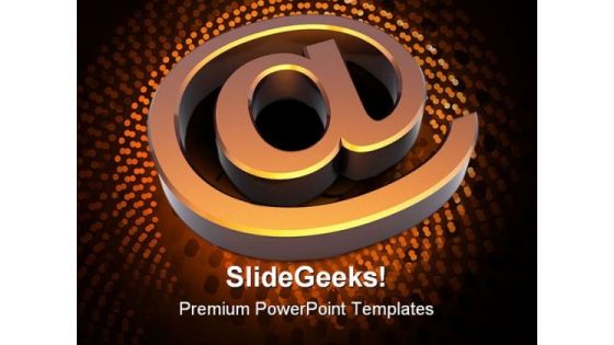 Email Sign Internet PowerPoint Templates And PowerPoint Backgrounds 0211