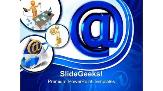 Email Sign Internet PowerPoint Templates And PowerPoint Themes 0712
