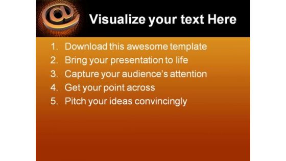 Email Sign Internet PowerPoint Themes And PowerPoint Slides 0211