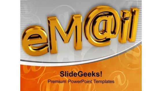 Email Symbol Technology PowerPoint Templates Ppt Backgrounds For Slides 0113