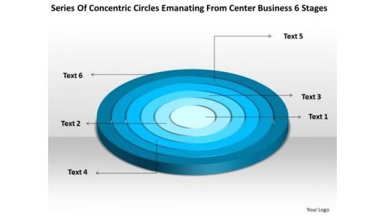 Emanating From Center Business 6 Stages Non Profit Plan Sample PowerPoint Templates