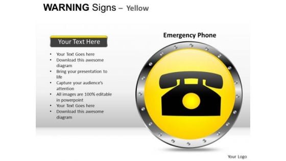 Emergency Warning Signs PowerPoint Slides And Ppt Diagram Templates