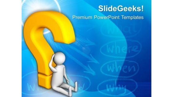 Emerging Questions In Human Mind PowerPoint Templates Ppt Backgrounds For Slides 0813