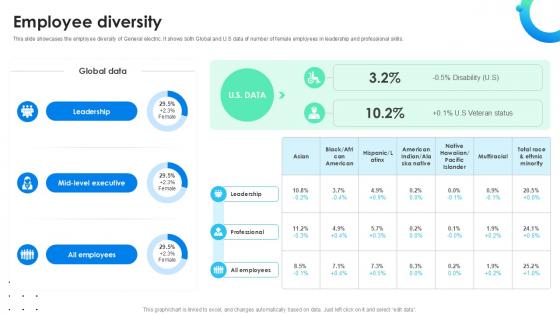 Employee Diversity Global Energy Company Profile PPT Sample CP SS V