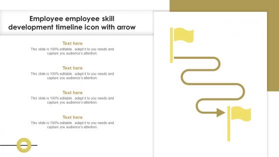 Employee Employee Skill Development Timeline Icon With Arrow Diagrams Pdf