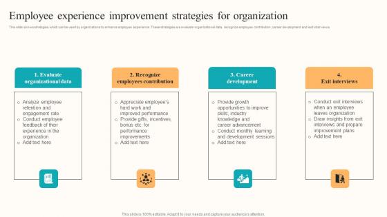 Employee Experience Improvement Developing Employee Centric Marketing Program Template Pdf