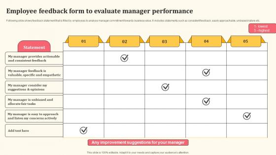 Employee Feedback Form To Evaluate Manager Performance Detailed Personnel Rules Pdf