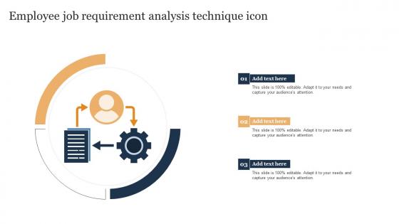 Employee Job Requirement Analysis Technique Icon Brochure Pdf