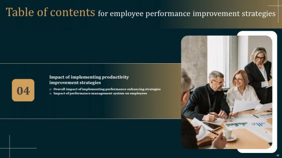Employee Performance Improvement Strategies Ppt Powerpoint Presentation Complete Deck With Slides