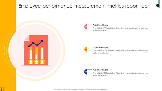 Employee Performance Measurement Metrics Report Icon Ppt Background Pdf