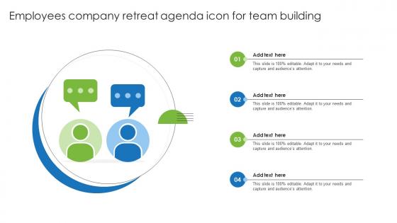 Employees Company Retreat Agenda Icon For Team Building Pictures Pdf