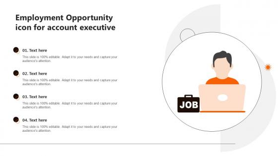 Employment Opportunity Icon For Account Executive Portrait Pdf