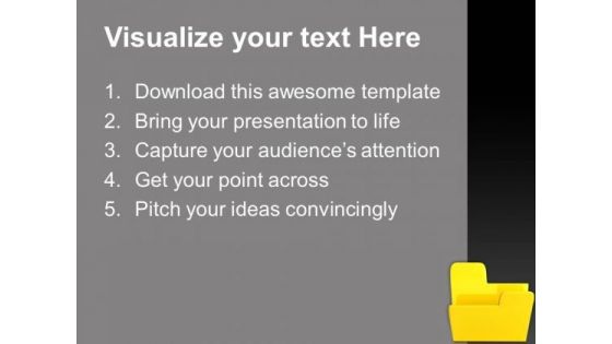 Empty Folder Metaphor PowerPoint Templates And PowerPoint Themes 0912