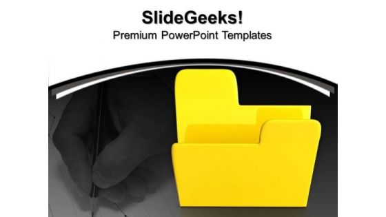 Empty Folder Metaphor PowerPoint Templates And PowerPoint Themes 0912