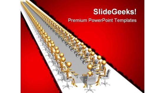 Endless Meeting Business PowerPoint Templates And PowerPoint Backgrounds 0711