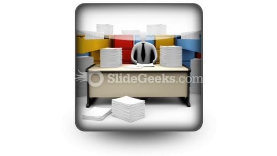 Endless Paper Work PowerPoint Icon S