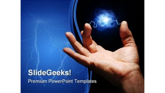 Energy Abstract PowerPoint Template 0810