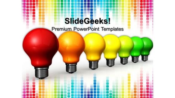 Energy Efficienct Light Bulbs PowerPoint Templates And PowerPoint Themes 1012