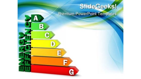 Energy Efficiency Chart Geographical PowerPoint Themes And PowerPoint Slides 0311