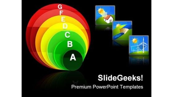 Energy Efficiency Chart Science PowerPoint Templates And PowerPoint Backgrounds 0411