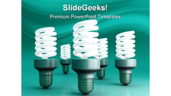 Energy Saver Light Bulbs Technology PowerPoint Templates And PowerPoint Backgrounds 0211