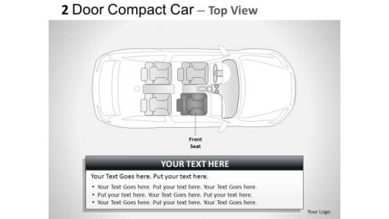 Engine 2 Door Blue Car Top PowerPoint Slides And Ppt Diagram Templates