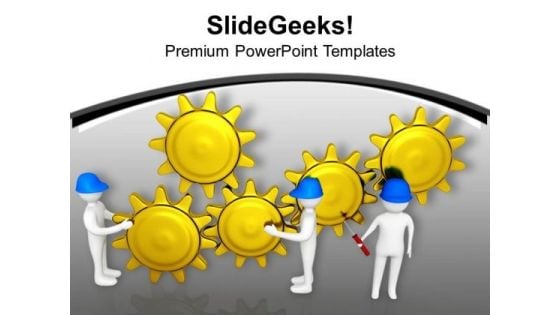 Engineers Can Gear The Process PowerPoint Templates Ppt Backgrounds For Slides 0713