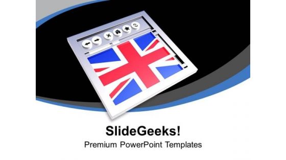 English Website Toolbar Internet PowerPoint Templates Ppt Backgrounds For Slides 0113