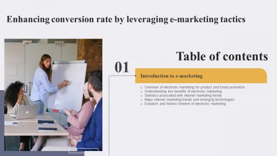 Enhancing Conversion Rate By Leveraging E Marketing Tactics Table Of Contents Demonstration Pdf