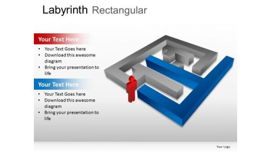 Enigma Labyrinth Rectangular PowerPoint Slides And Ppt Diagram Templates