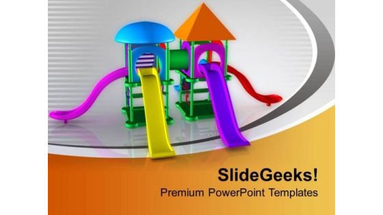 Enjoy Sliding On Colorful Slide PowerPoint Templates Ppt Backgrounds For Slides 0713