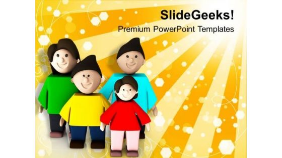 Enjoy Summer Holiday With Family PowerPoint Templates Ppt Backgrounds For Slides 0613