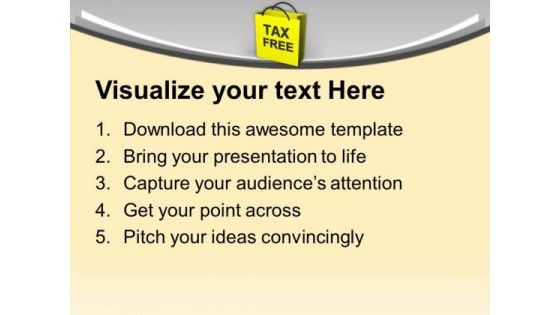 Enjoy Tax Free Shoping PowerPoint Templates Ppt Backgrounds For Slides 0513
