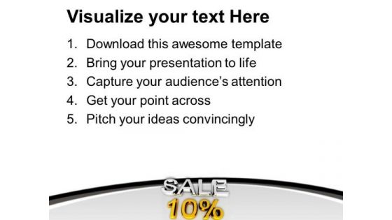 Enjoy The Discount Of Ten Percent PowerPoint Templates Ppt Backgrounds For Slides 0513