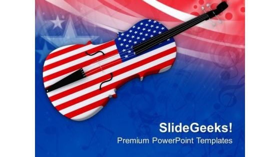 Enjoy The Music This Independence Day PowerPoint Templates Ppt Backgrounds For Slides 0713