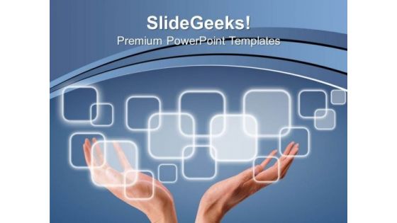 Enter In The World Of Touch PowerPoint Templates Ppt Backgrounds For Slides 0613