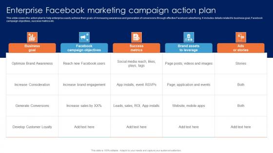 Enterprise Facebook Marketing Campaign Guide For Data Driven Advertising Introduction Pdf