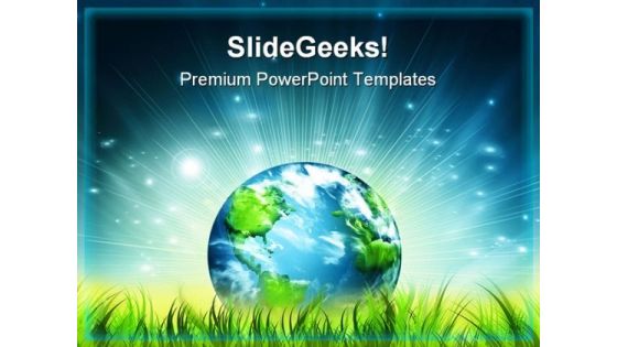 Environmental Energy Concept Globe PowerPoint Templates And PowerPoint Backgrounds 0911