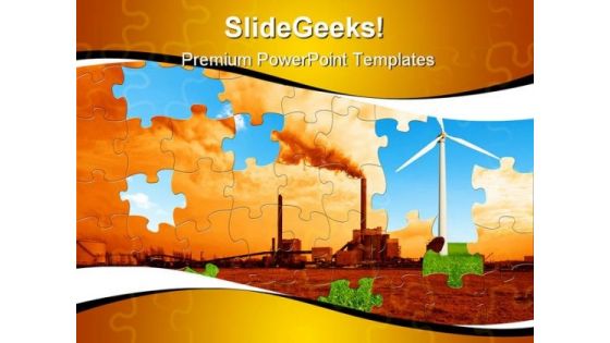 Environmental Puzzle Nature PowerPoint Themes And PowerPoint Slides 0311