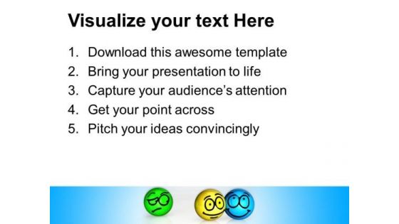 Envy Smile Face Shapes PowerPoint Templates And PowerPoint Themes 0812