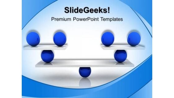 Equally Balanced Business PowerPoint Templates And PowerPoint Themes 0412 Equally Balanced Business PowerPoint Templates And PowerPoint Themes 0412