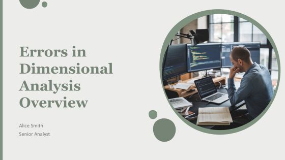 Errors In Dimensional Analysis Overview PPT Information AT
