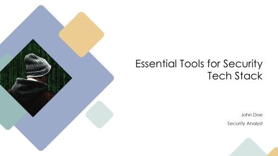 Essential Tools For Security Tech Stack PPT Template AT